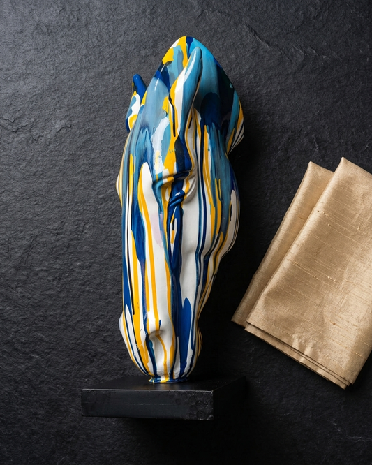 Handcrafted Abstract Horse Head Sculpture