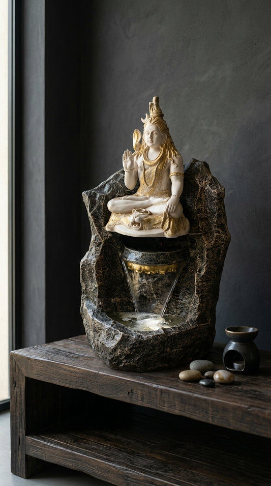 Handcrafted Shiv Ji Indoor Water Fountain