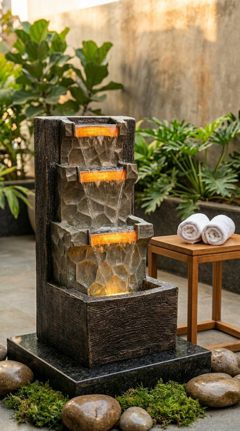 Luxury Cascading Tabletop Water Fountain