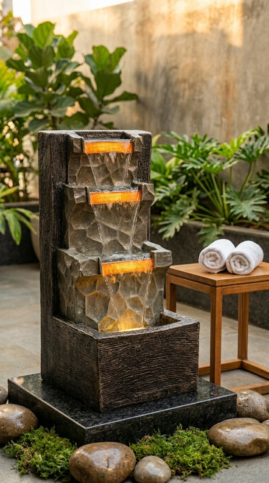 Luxury Cascading Tabletop Water Fountain