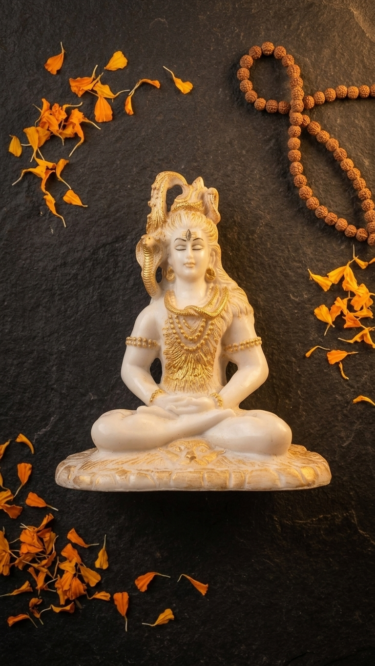 Meditating Shiva statue Idol for Home Decor & Pooja