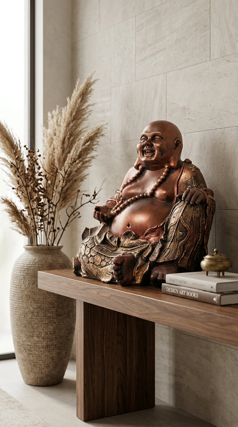 Handcrafted Laughing Buddha Statue