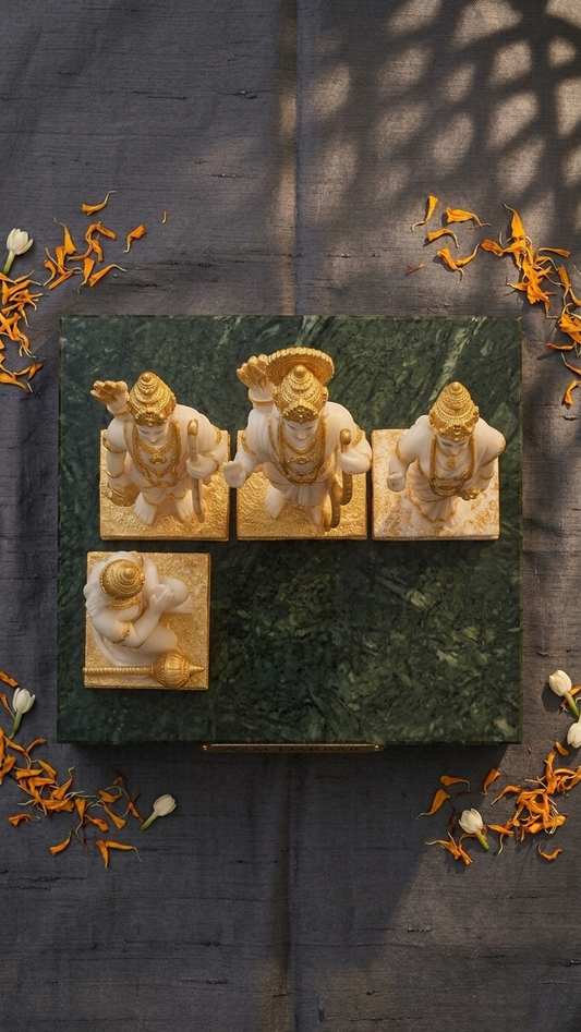 Ram Darbar Decoration Idol Set for Home Temple & Spiritual Decor