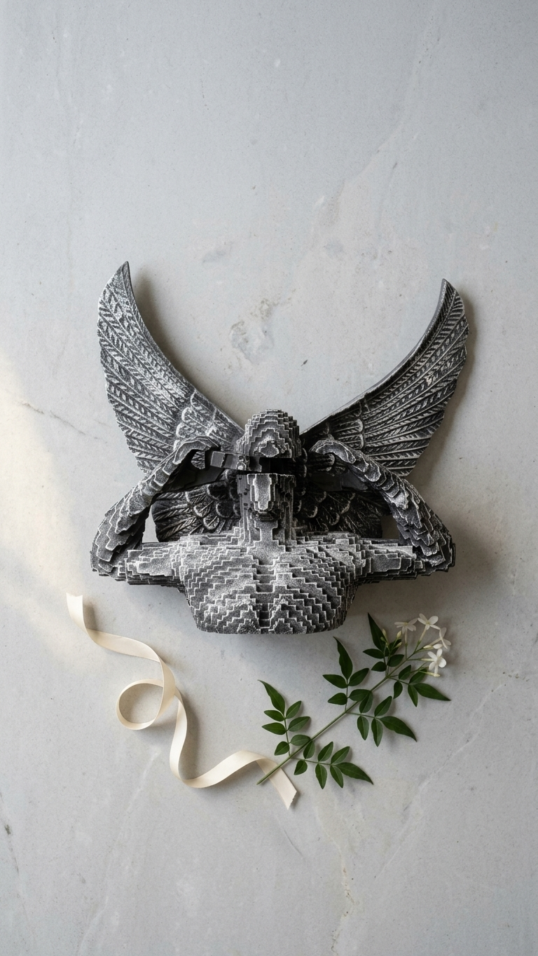 Handcrafted Winged Guardian Wall Sculpture – Premium Artistic Wall Decor