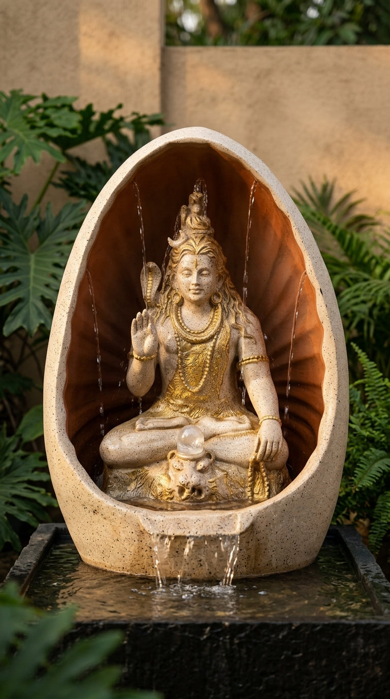 Handcrafted Lord Shiva Indoor Water Fountain