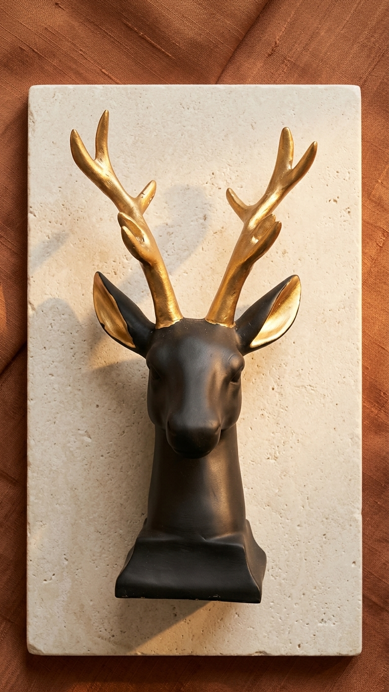 Majestic Deer Head Showpiece