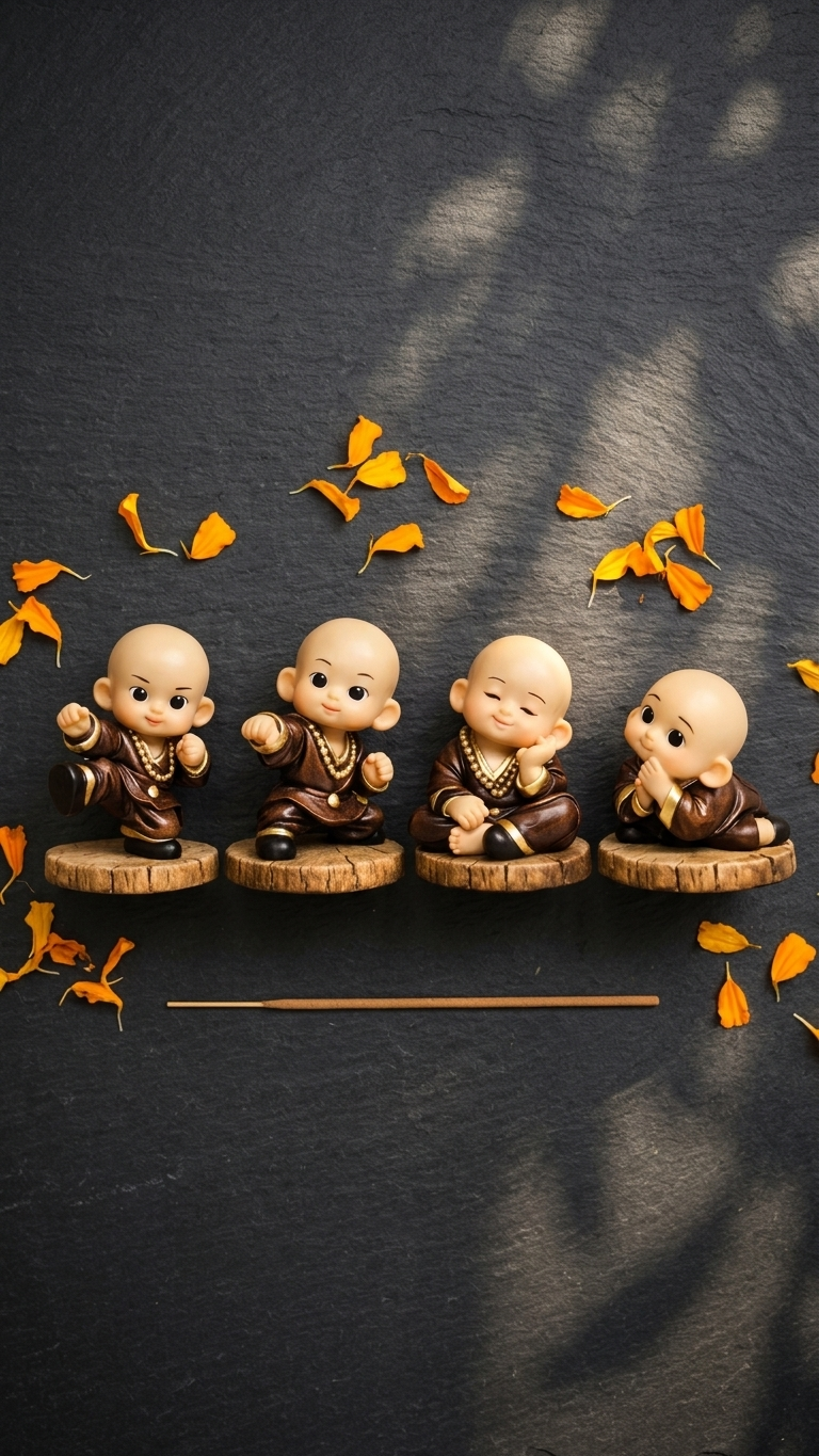 Meditating monk figurines for home decor India– Peaceful Buddhist Showpiece for Home & Office Decor India