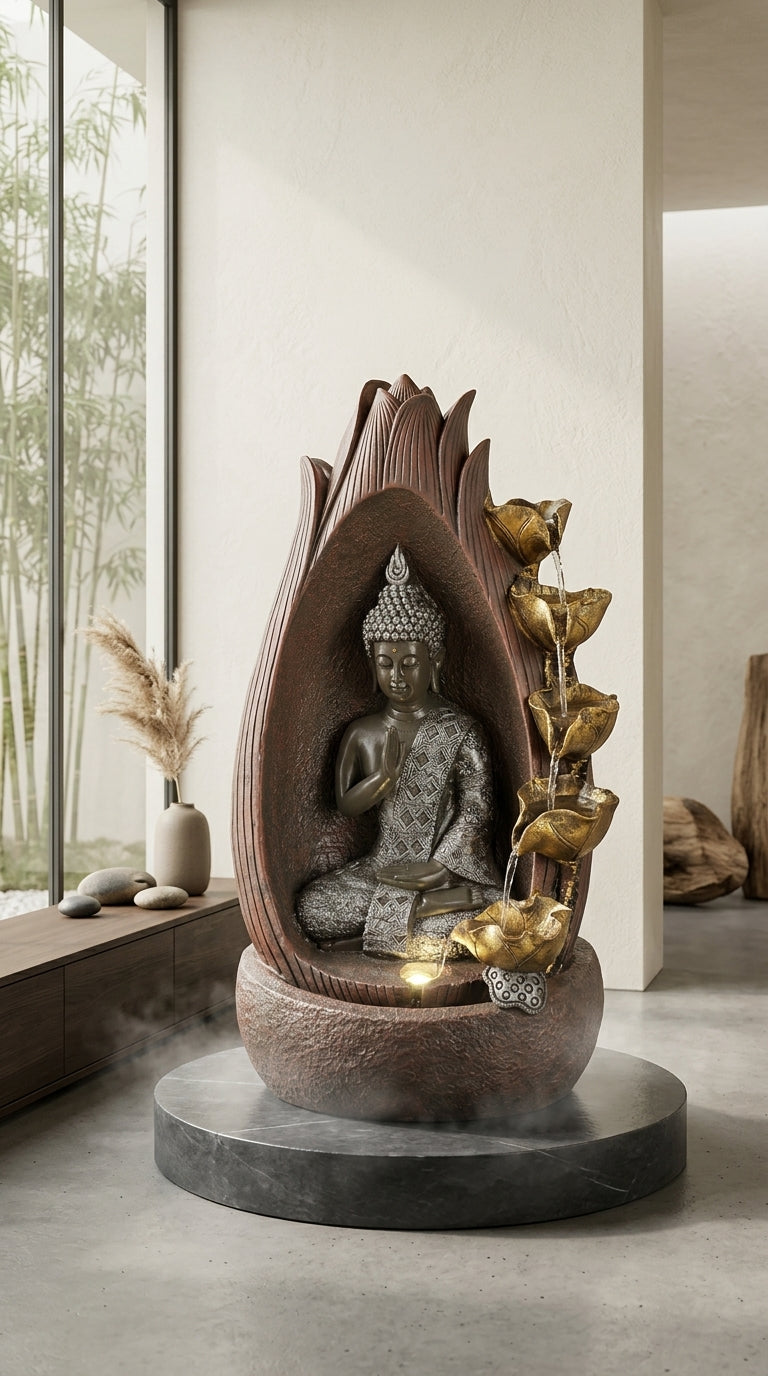 Handcrafted Buddha Water Fountain