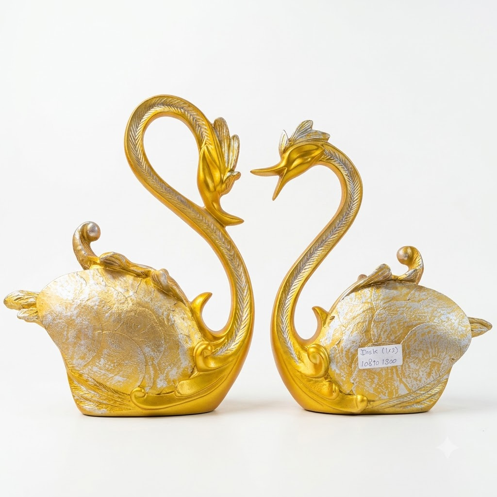 Golden Swan Set of 2