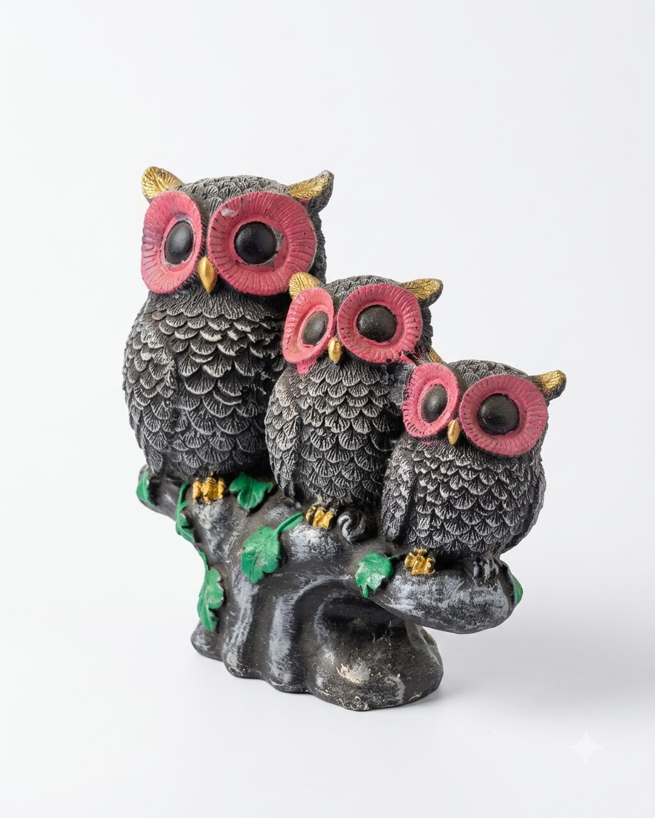 Three Owls Showpiece Set of 3