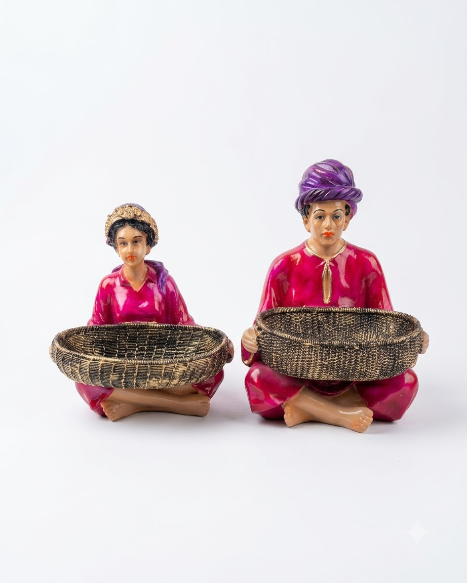 Man and Woman Basket Set of 2