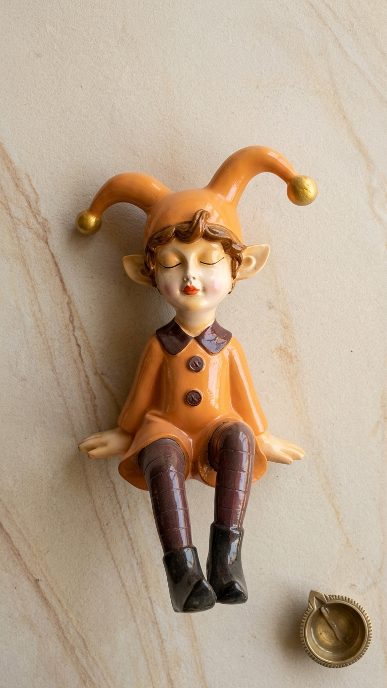 handcrafted elf showpiece