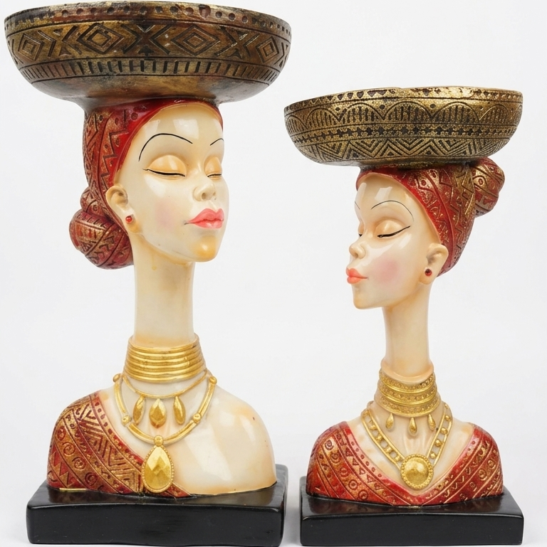 Lady Face Bowl Set Of 2