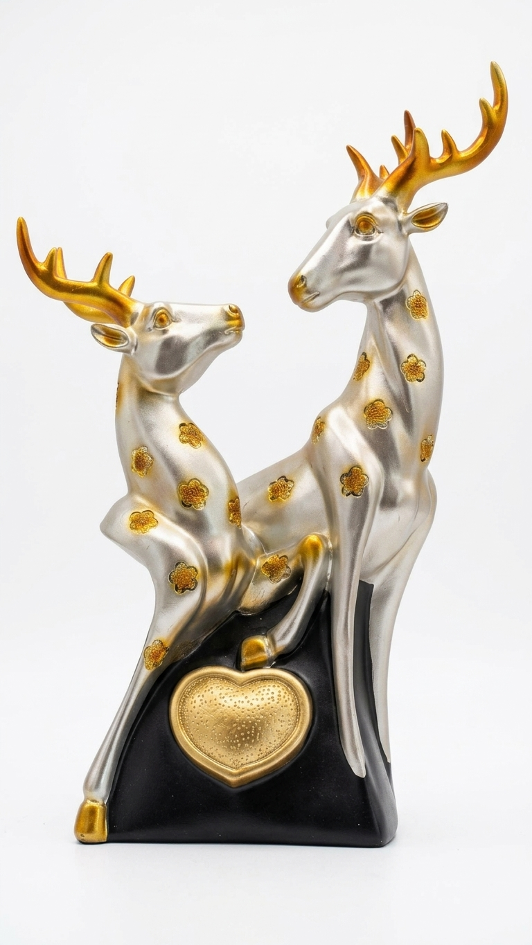 Handcrafted Deer Couple Showpiece