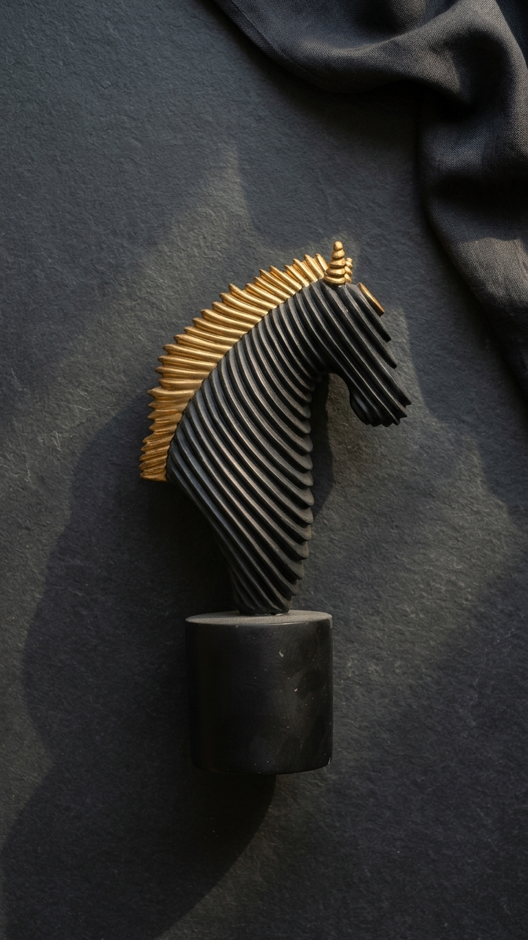 handcrafted horse showpiece