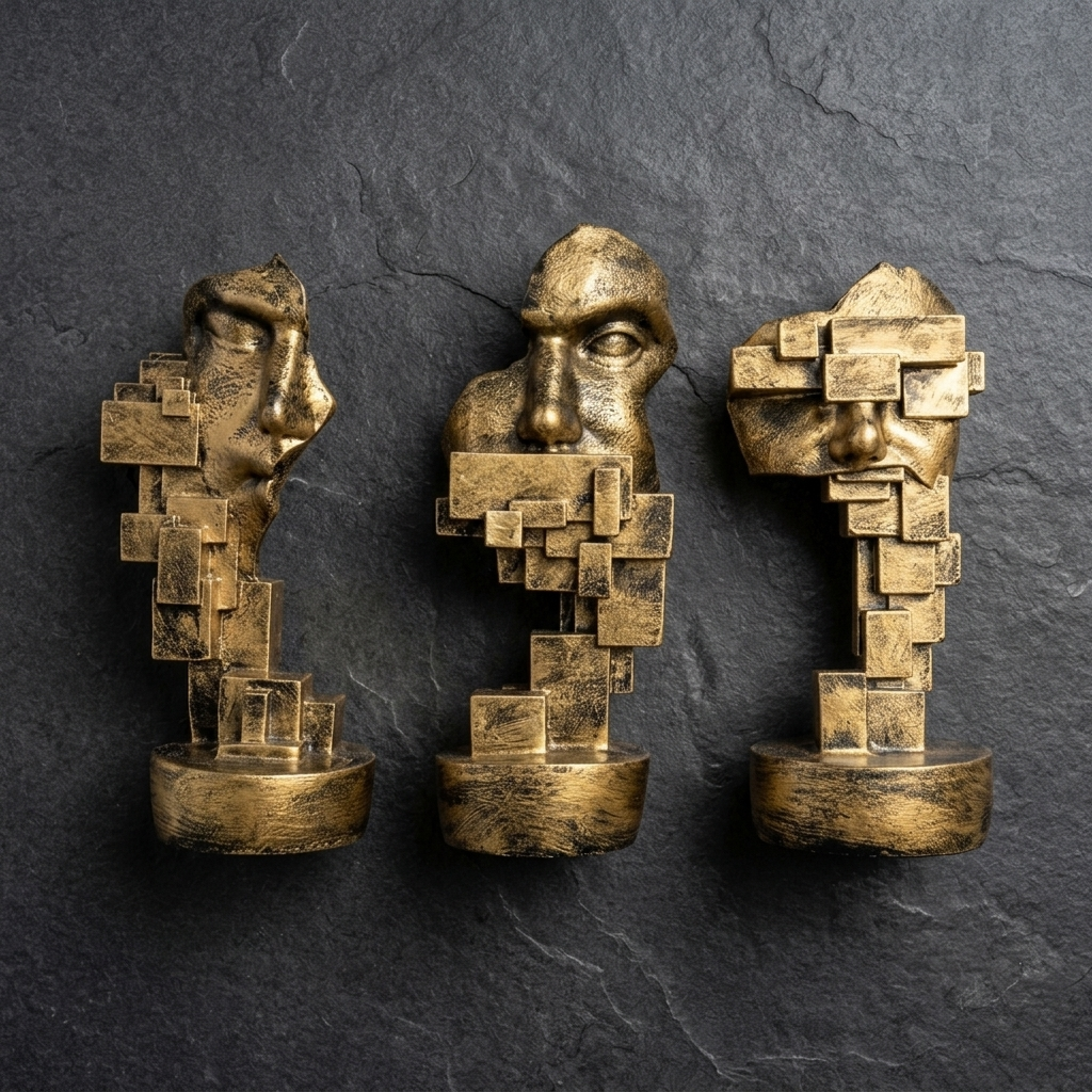 Abstract Face Set of 3