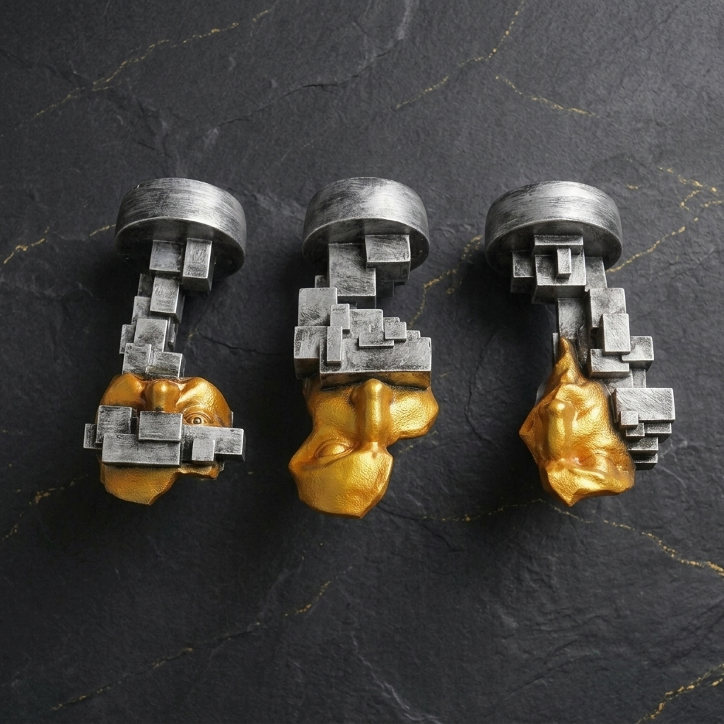 Abstract Face Set of 3