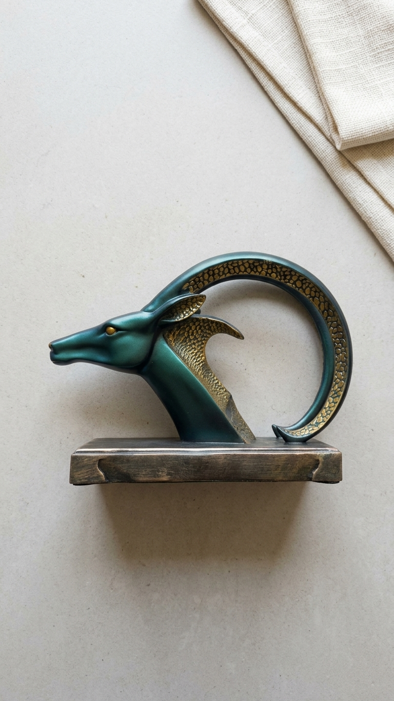 Handcrafted Deer Head Sculpture Showpiece – Premium Modern Resin Decor