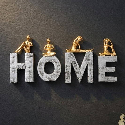 Decorative HOME letters showpiece for living room India – Luxury Living Room Table Decor Set India