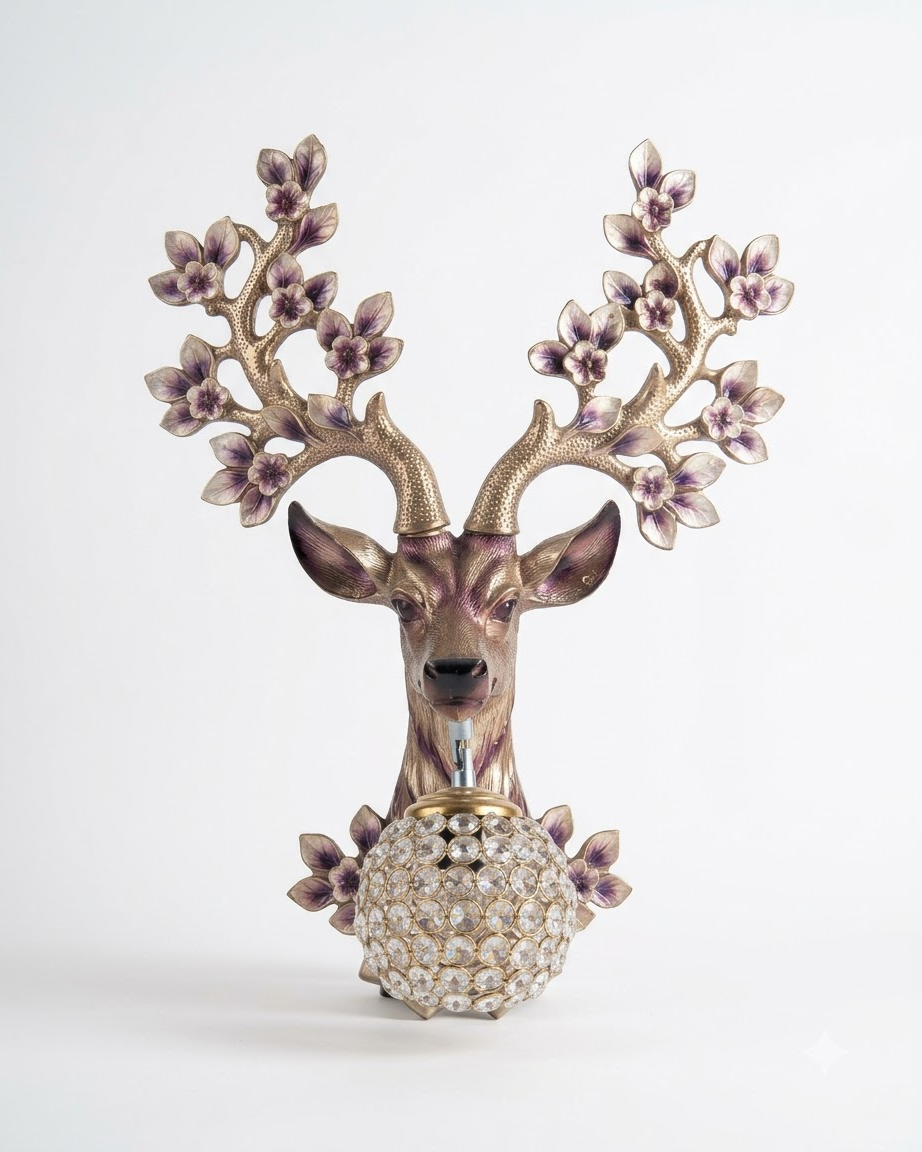 Antler Deer Wall Light