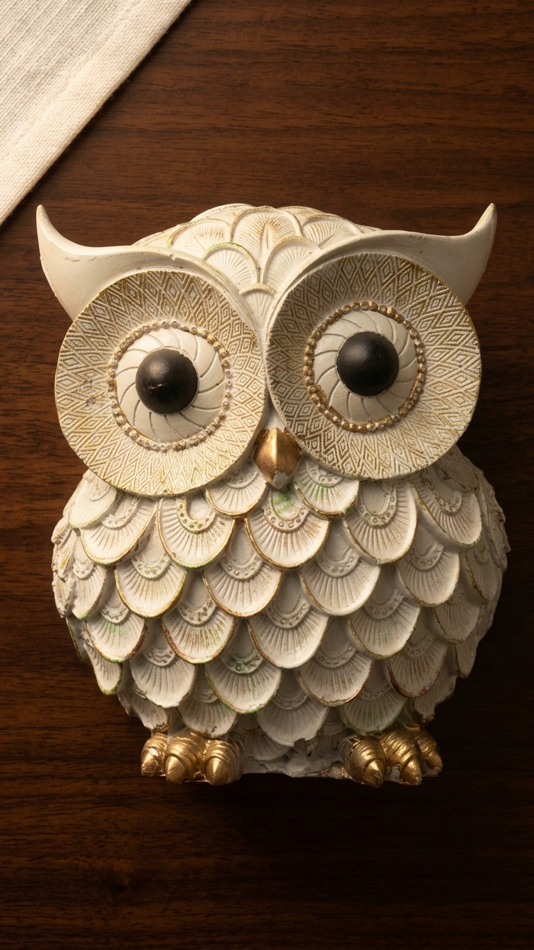 Handcrafted Owl Showpiece for Home Decor – Premium Decorative Owl Sculpture
