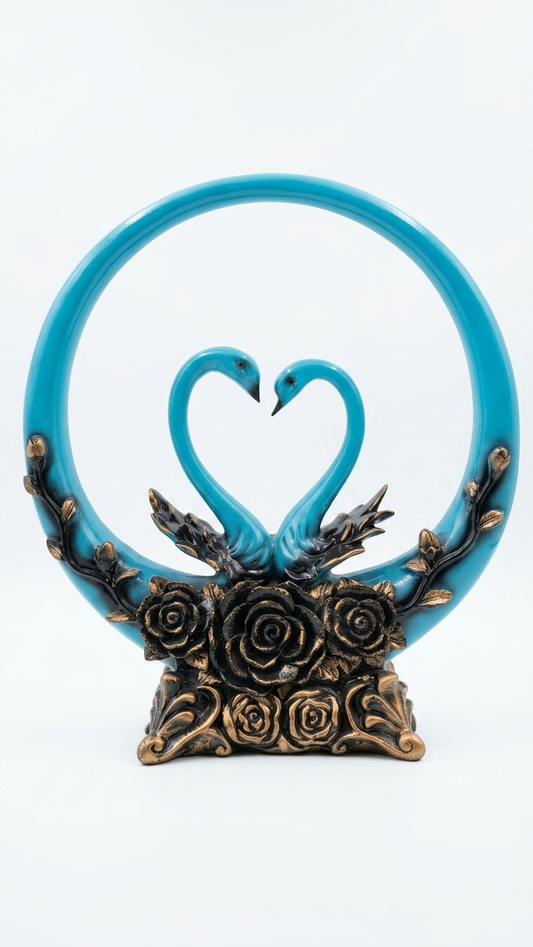 Elegant Swan Couple Showpiece