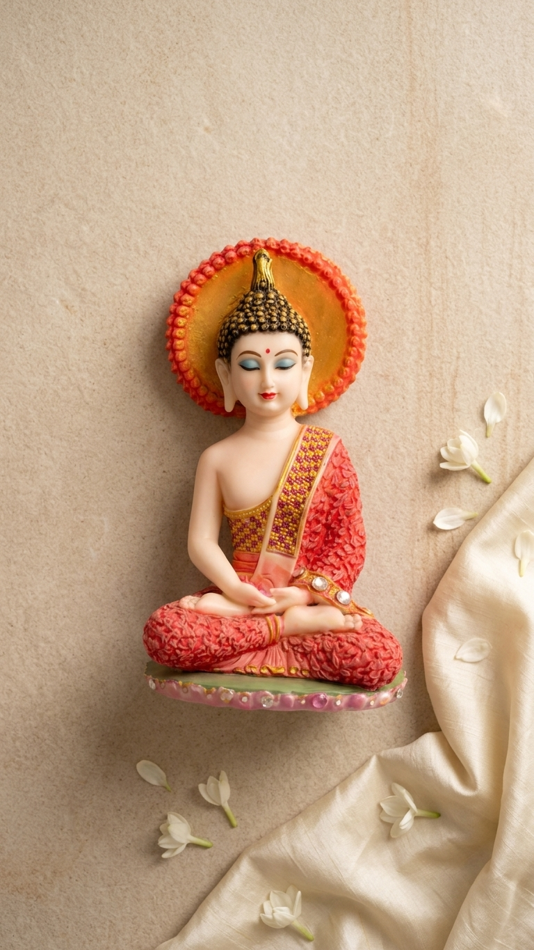 handcrafted Buddha showpiece