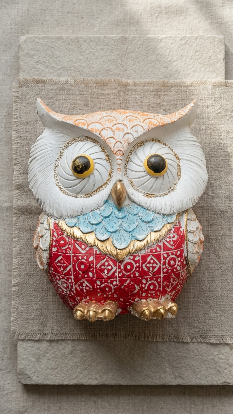 Handcrafted Owl Showpiece for Home Decor – Premium Decorative Owl Sculpture
