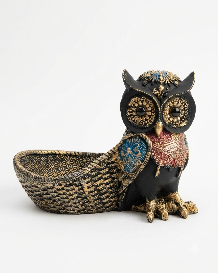 Owl Key Holder Tray Set