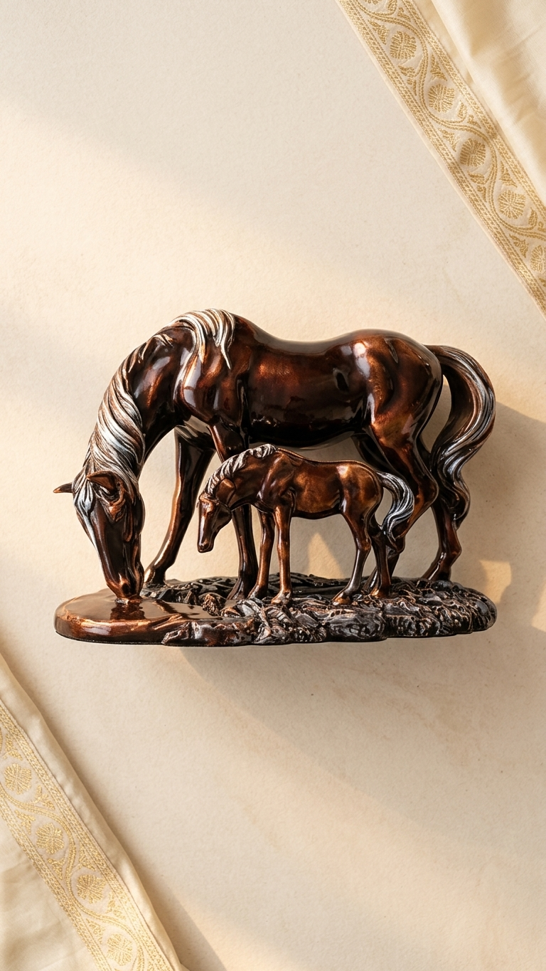 Horse family statue for home decor India – Elegant Horse Family