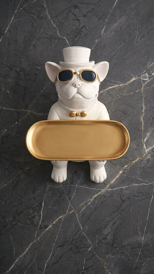 Bulldog tray figurine for home decor India – Decorative Storage Showpiece for Home & Office Decor India