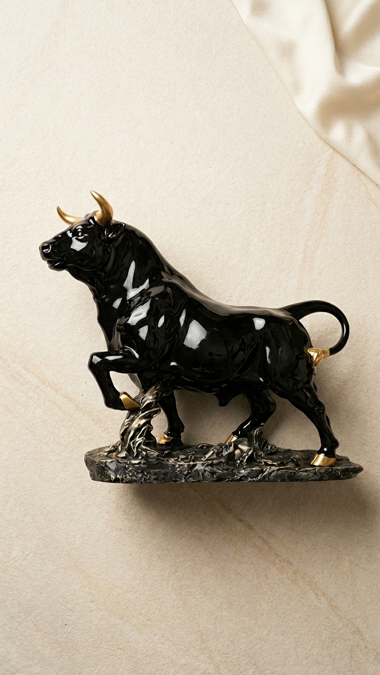 Black bull statue home decor India – Modern Home & Office Decor Sculpture India