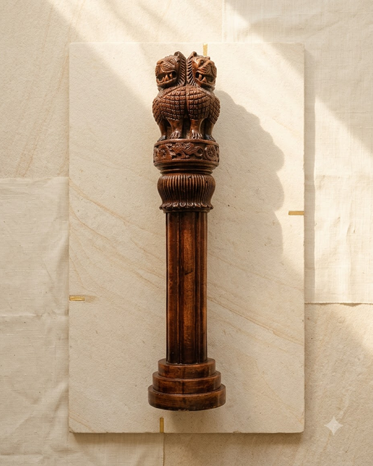 Handcrafted Ashoka Pillar Showpiece for Home Decor