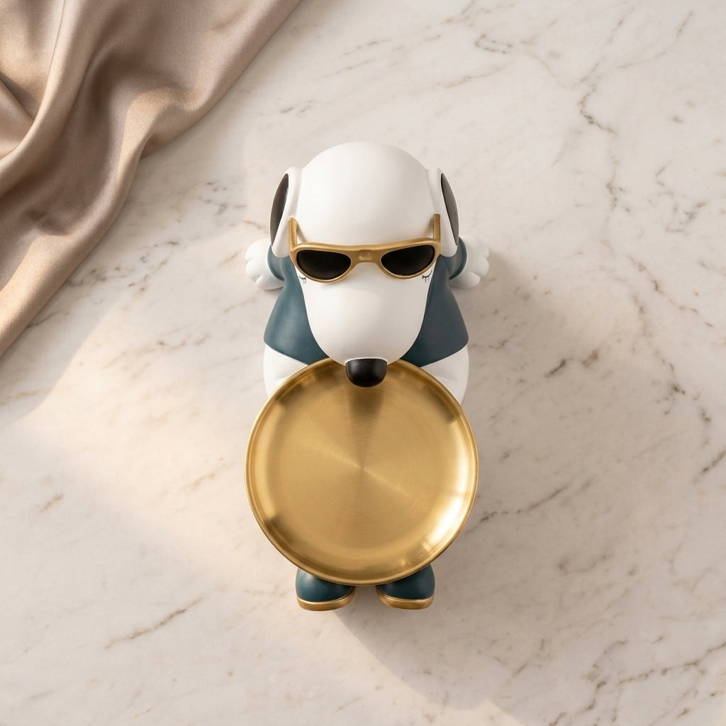 Dog butler tray figurine for home decor India–Home, Coffee Table Decor