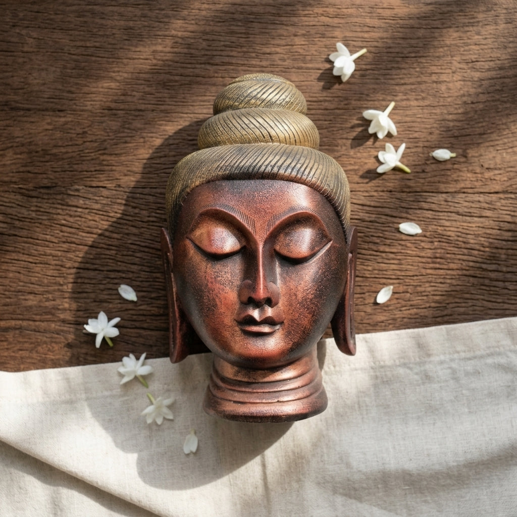 Buddha Head Sculpture