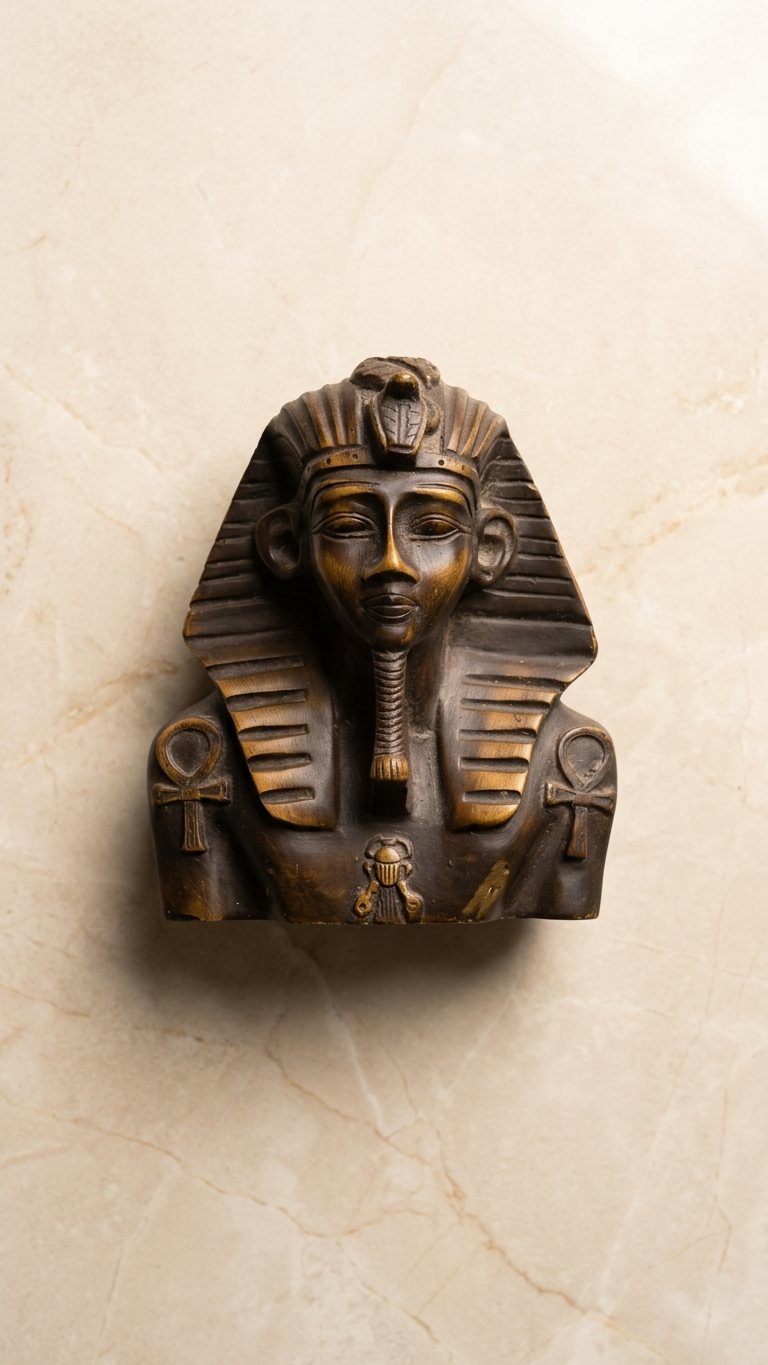 Handcrafted Egyptian Pharaoh Bust Showpiece 