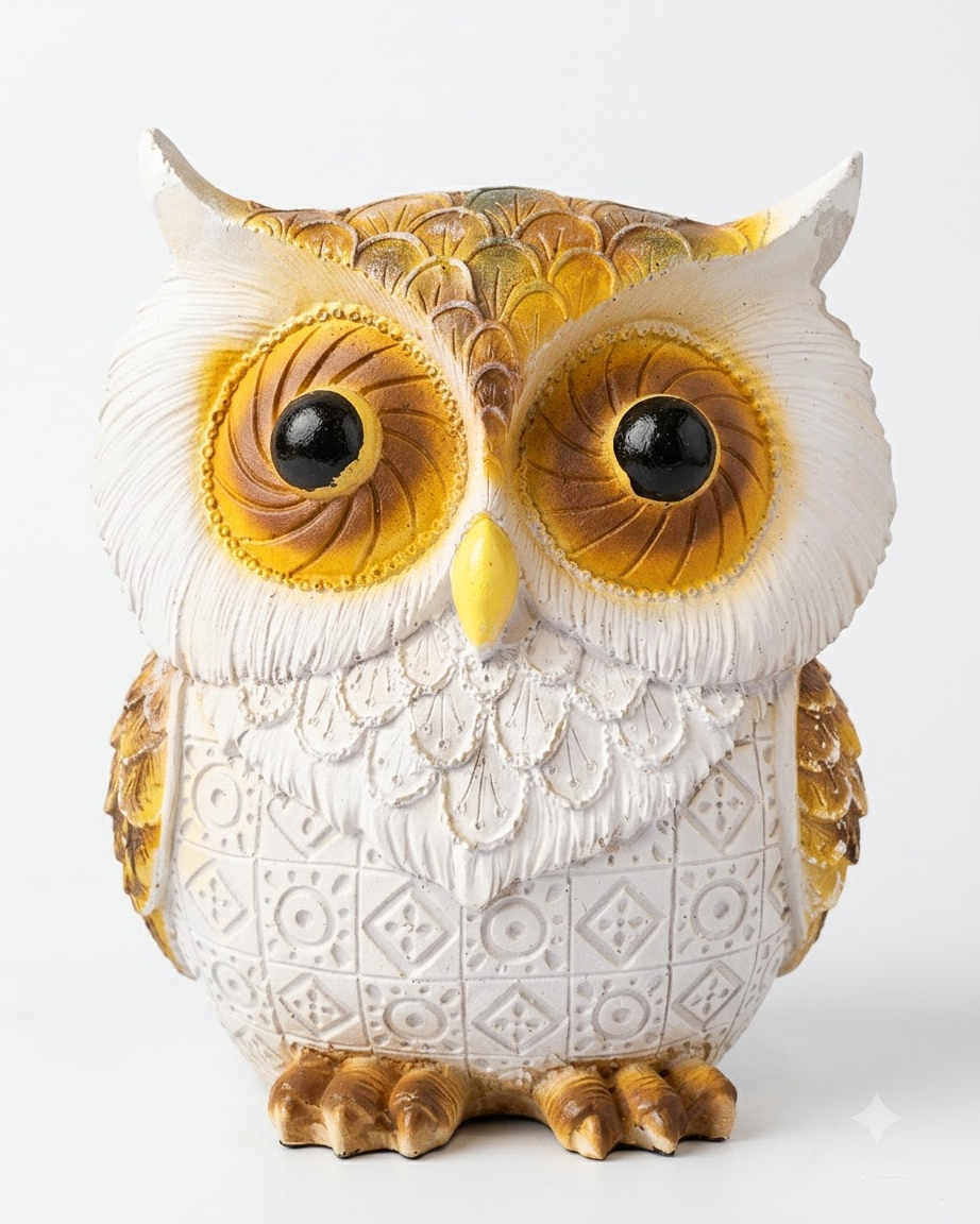 White and Gold Owl