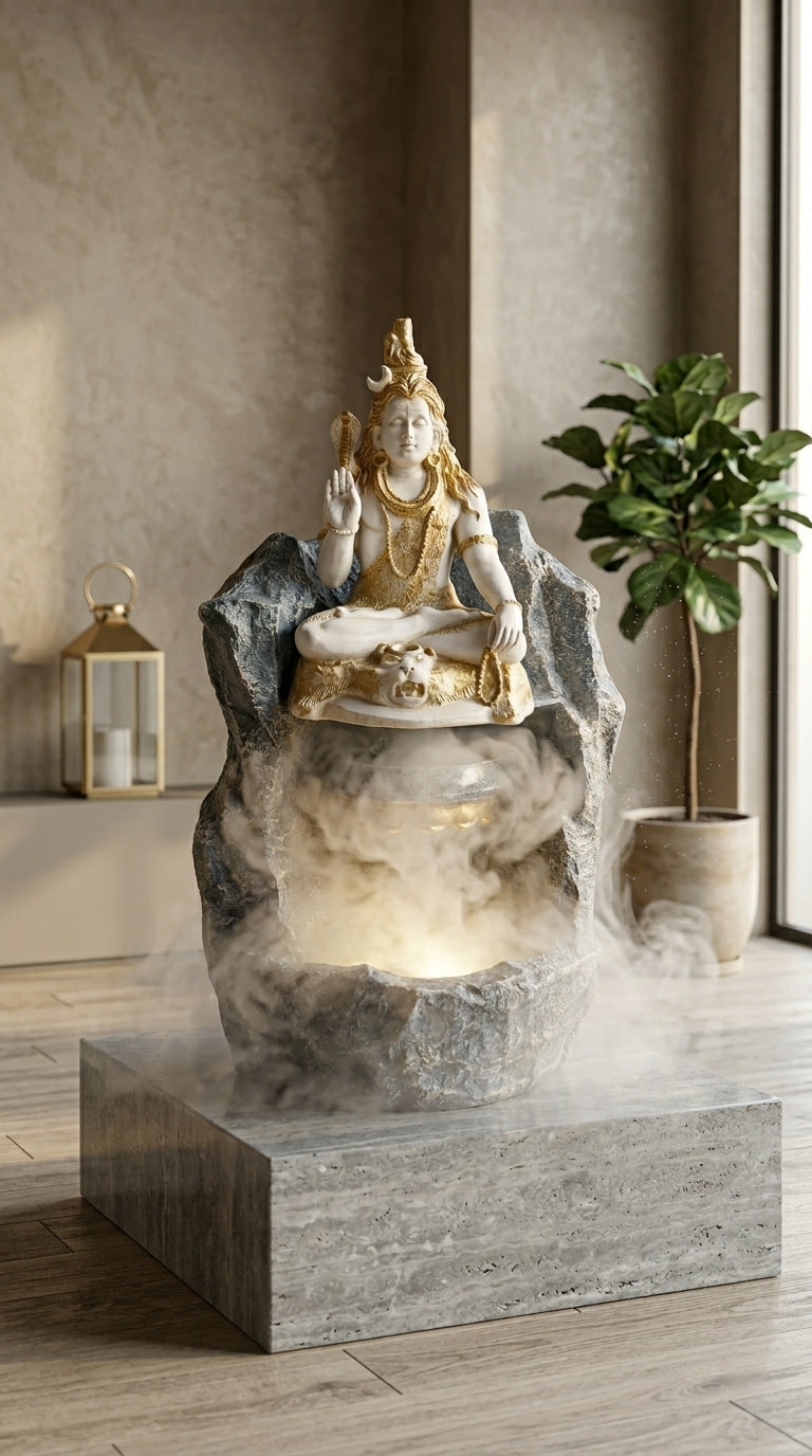 Handcrafted Shiv Ji Indoor Water Fountain