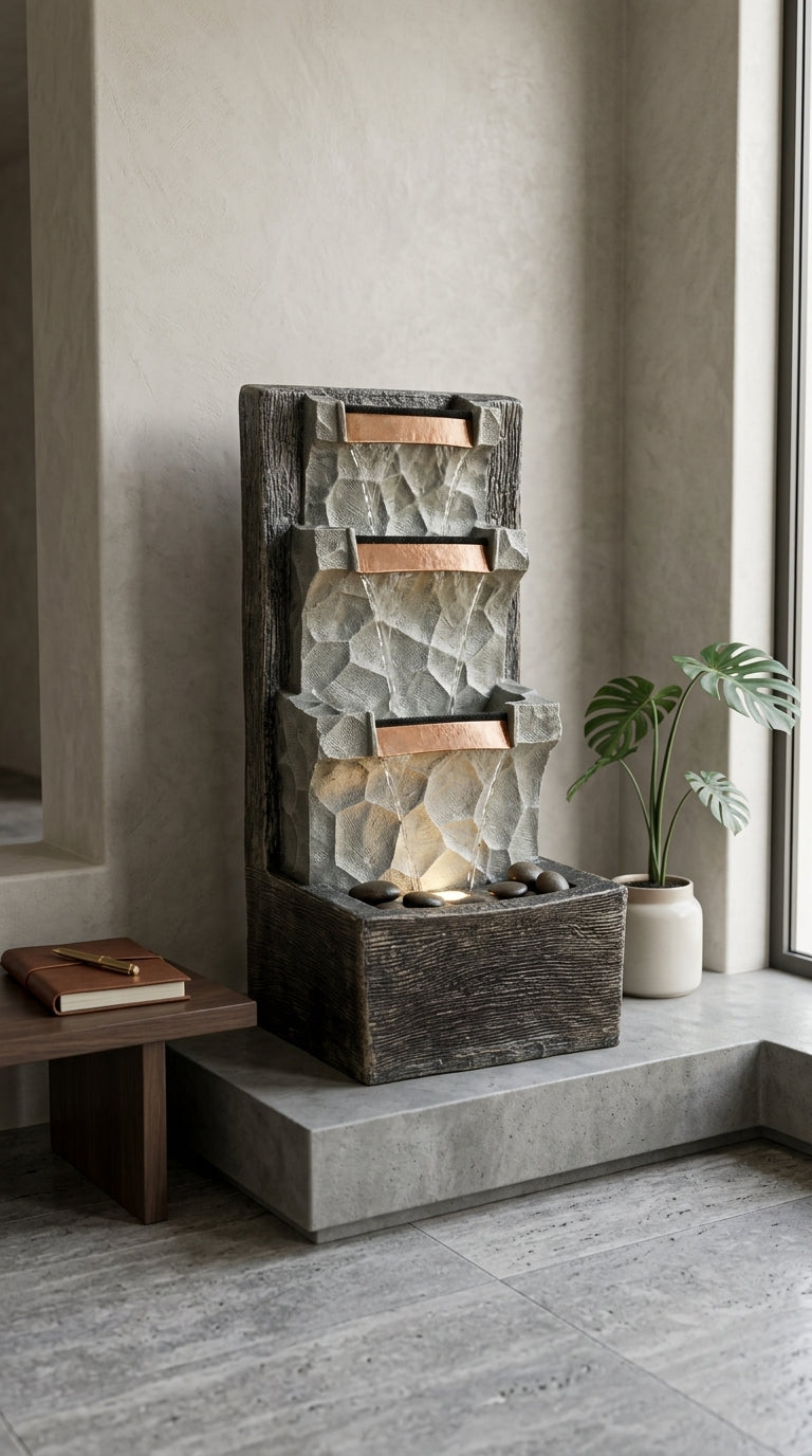Luxury Cascading Tabletop Water Fountain
