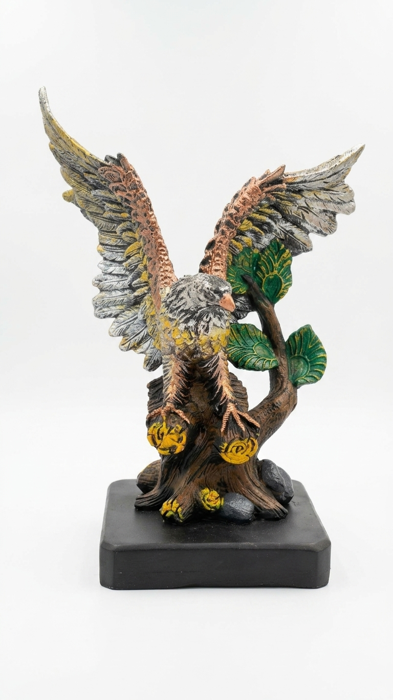 Handcrafted Eagle Showpiece for Home Decor – Premium Decorative Bird Sculpture