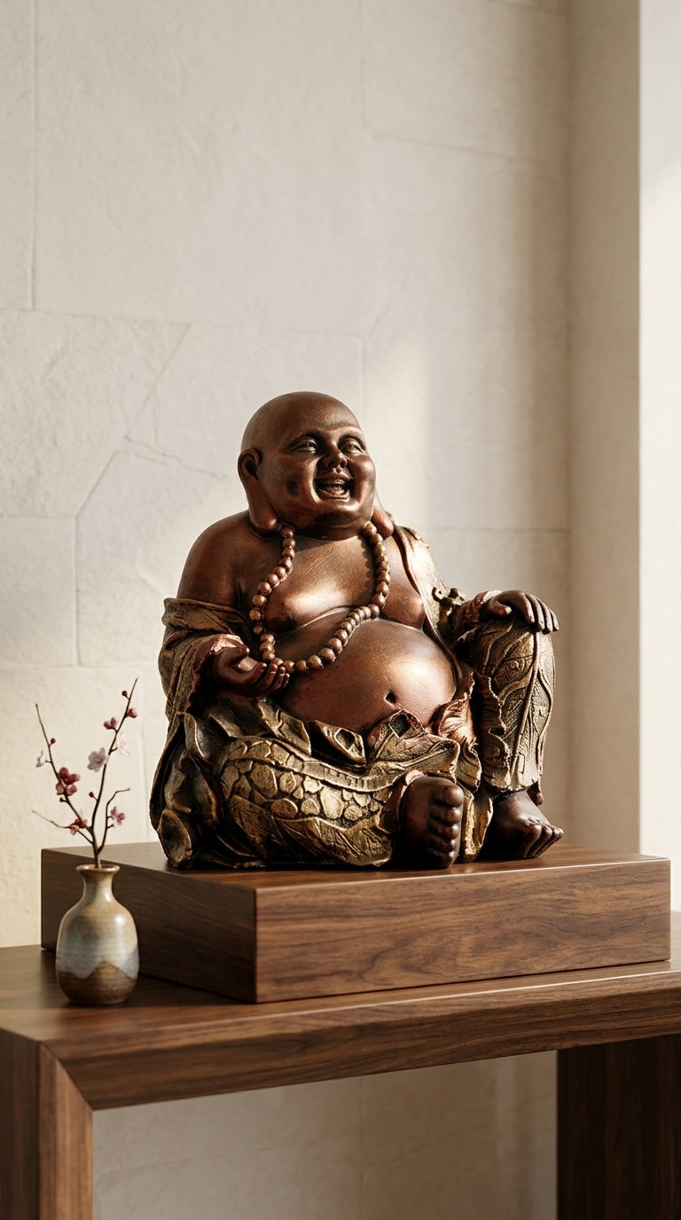 Handcrafted Laughing Buddha Statue