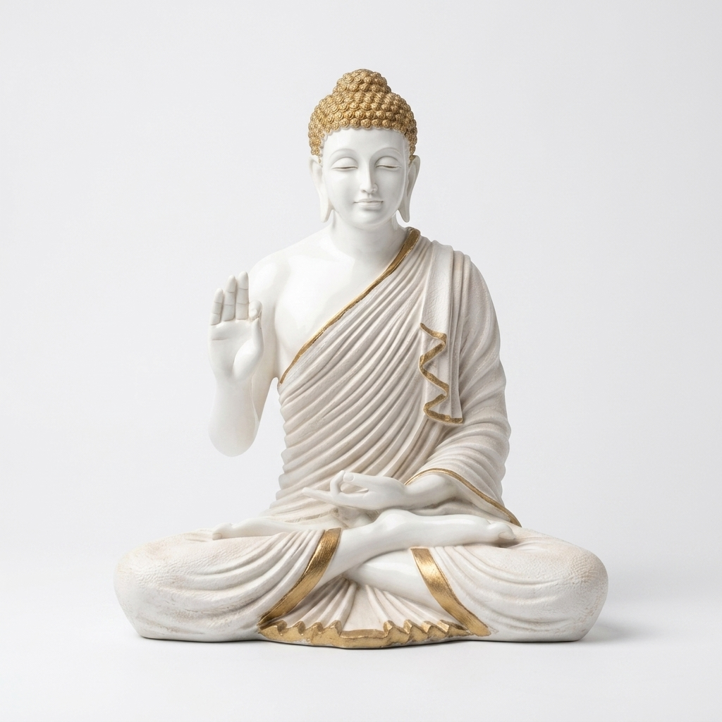 White Buddha Idol
