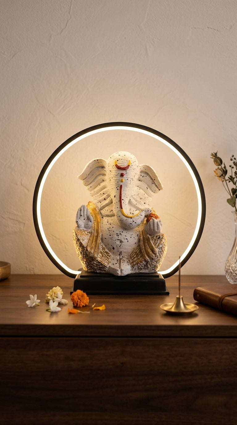 Handcrafted LED Ganesh Idol