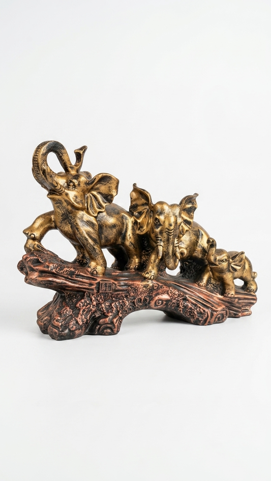 Elephant Family Showpiece