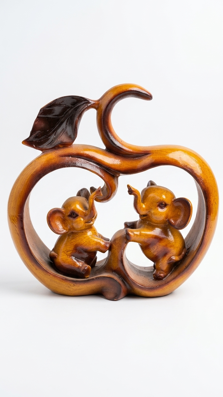 Handcrafted Elephant Family Showpiece