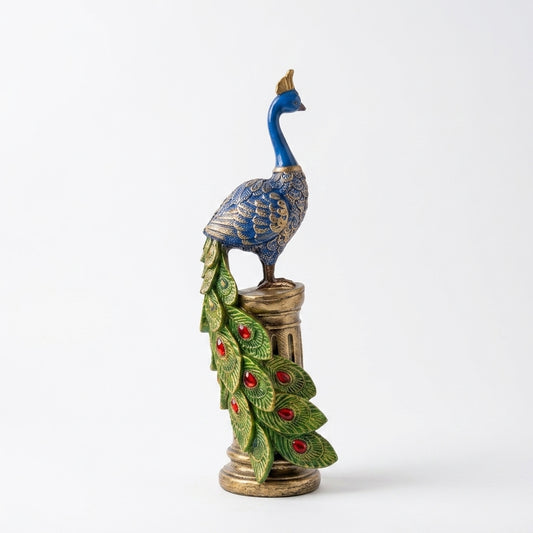 Peacock statue for home decor India – Premium Handcrafted Decorative Showpiece for Living Room & Office