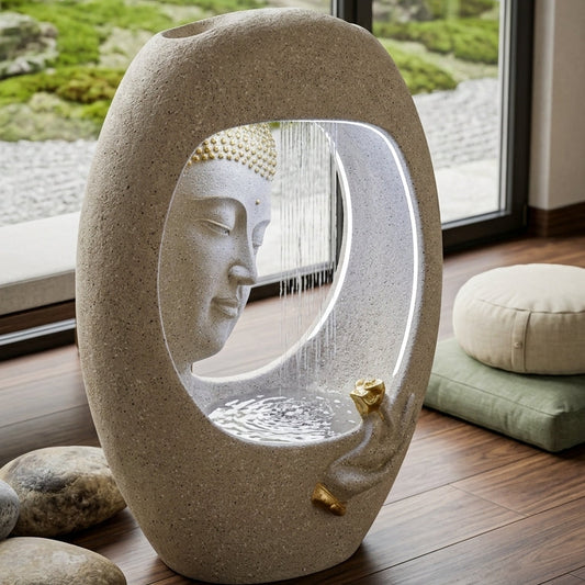 Handcrafted Buddha Indoor Water Fountain