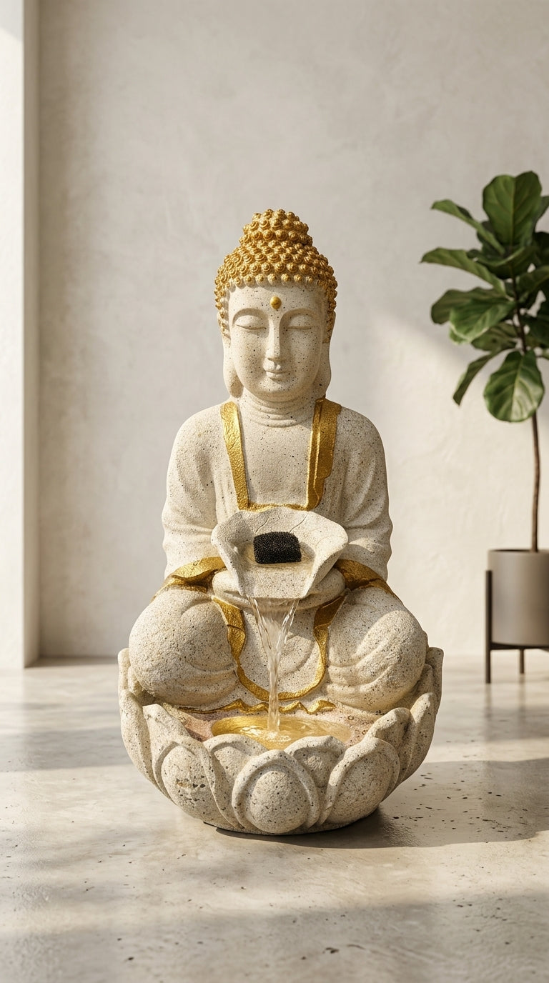 Handcrafted Luxury Buddha Water Fountain