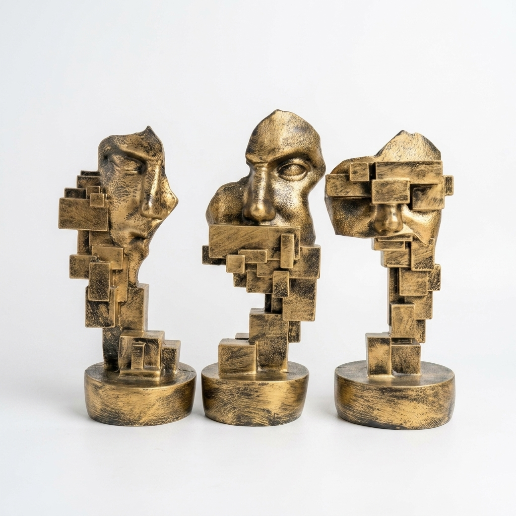 Abstract Face Set of 3
