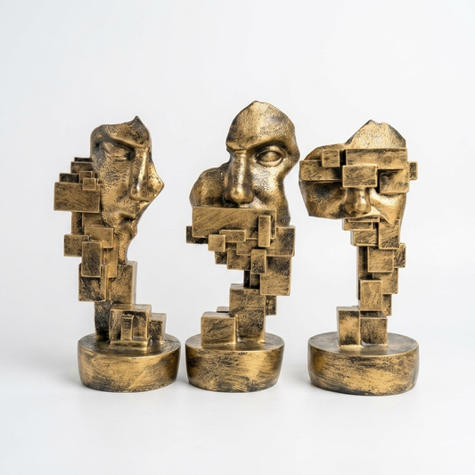 Abstract Face Set of 3